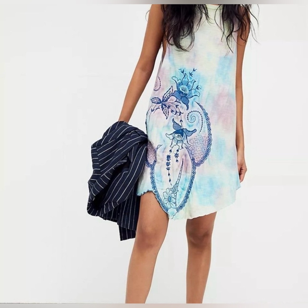 NWT Free People Tie-dye midi dress..Sz M